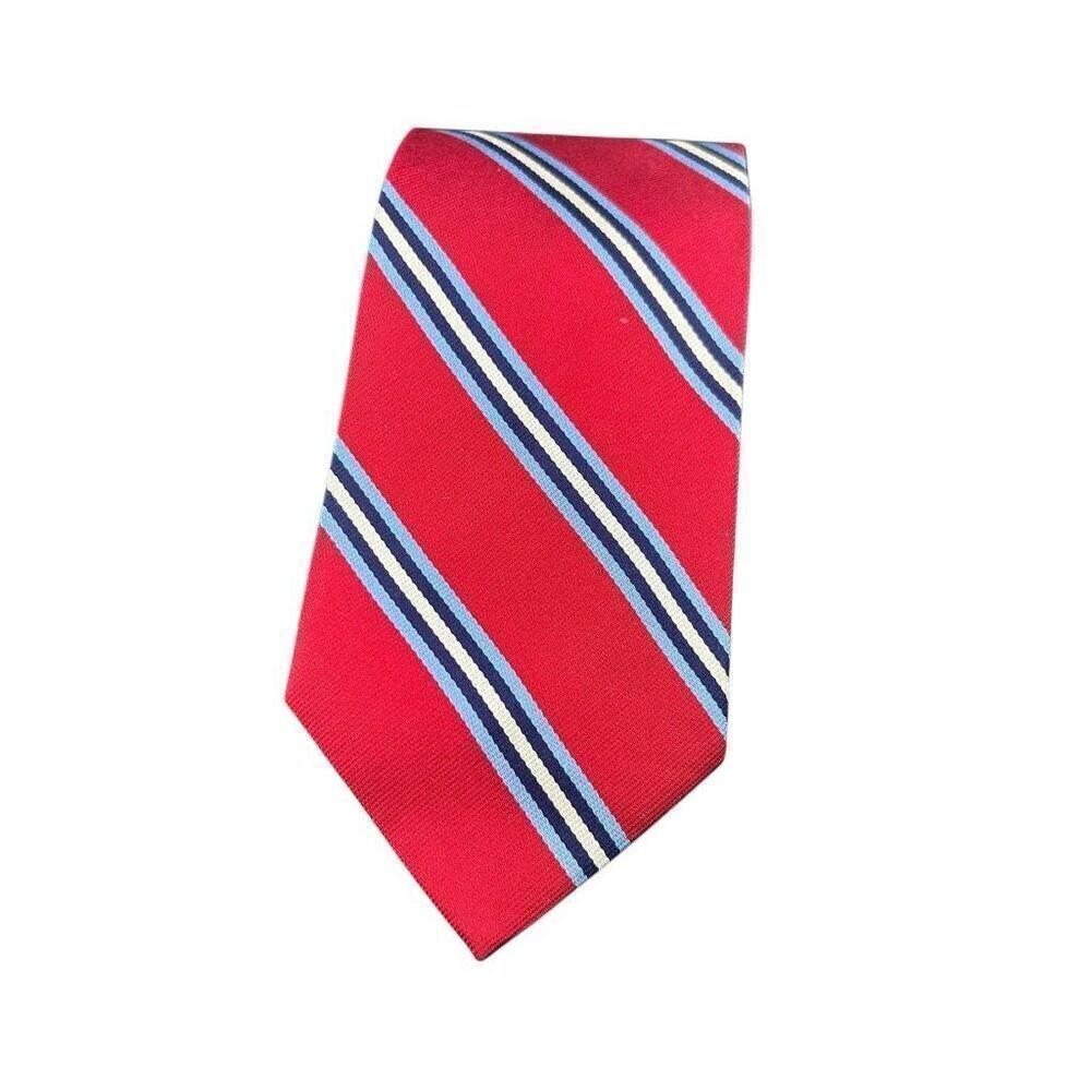 Brooks Brothers Red Blue and White Pure Silk Tie